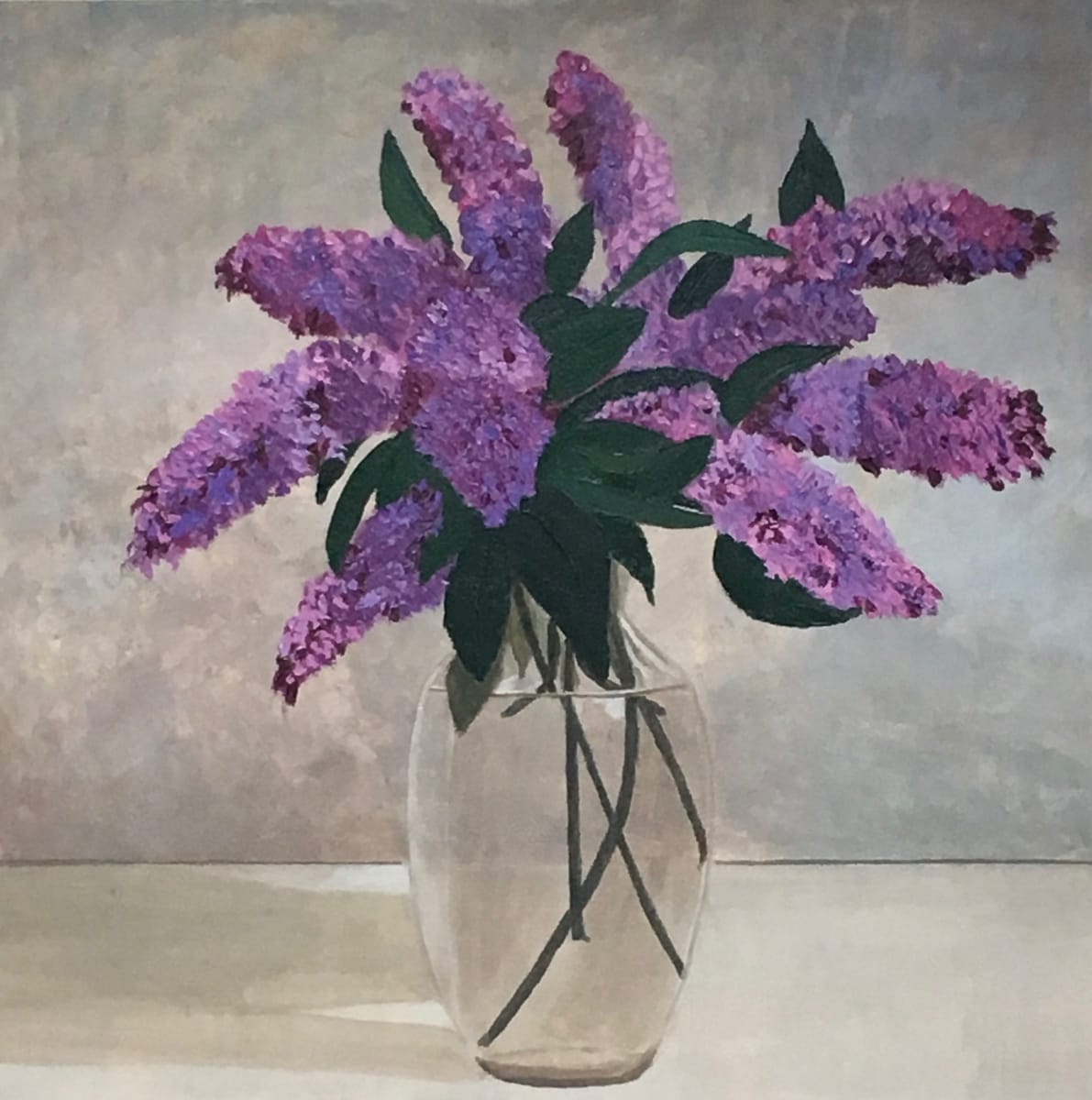 Katie's Lilacs  Image: acrylic on canvas