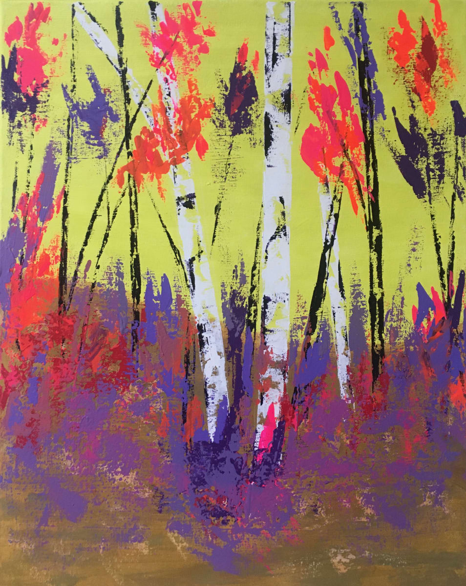 Fun With Fluorescents  Image: acrylic on canvas