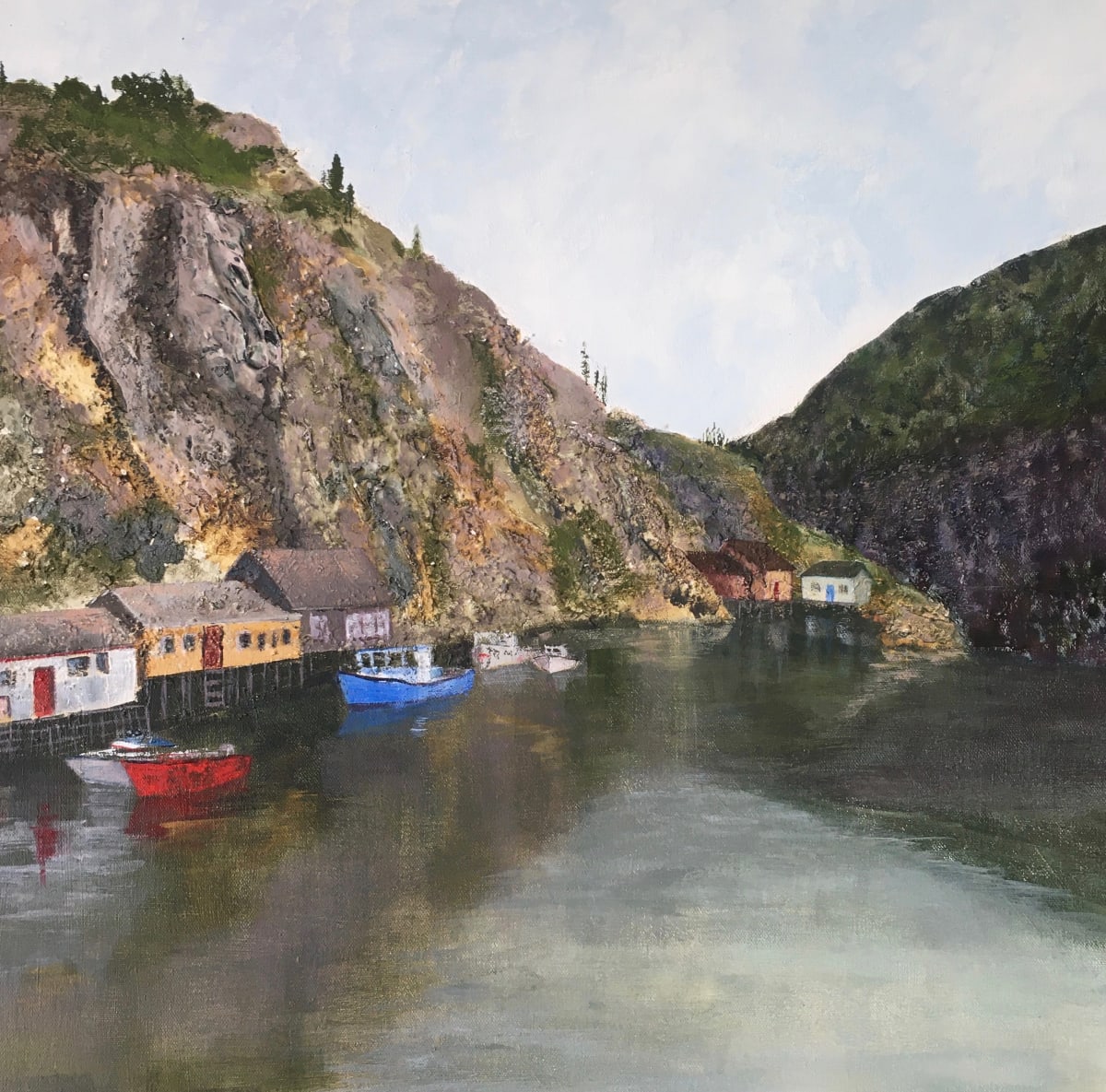 Ode To Quidi Vidi  Image: acrylic on canvas