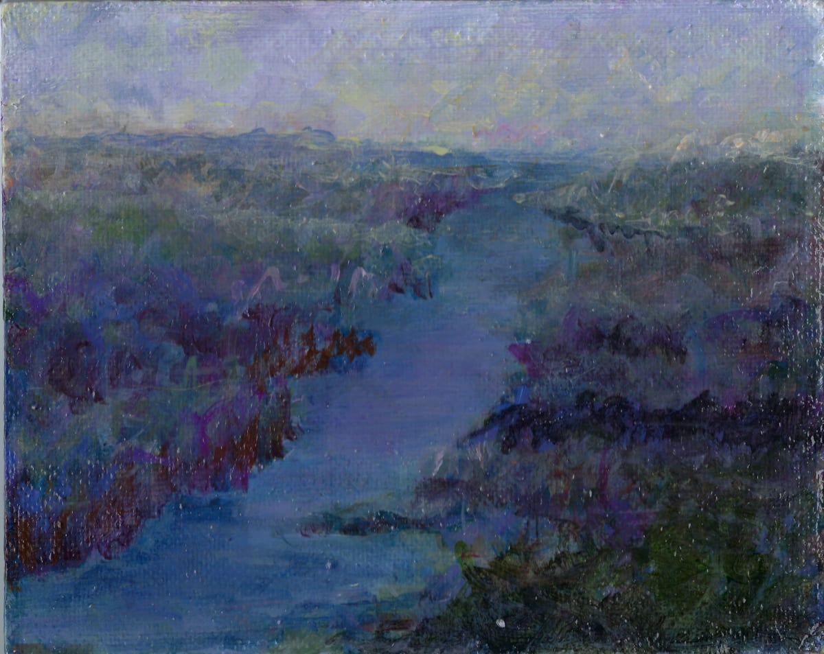 Columbia Gorge, looking west, sunset by K Johnson 