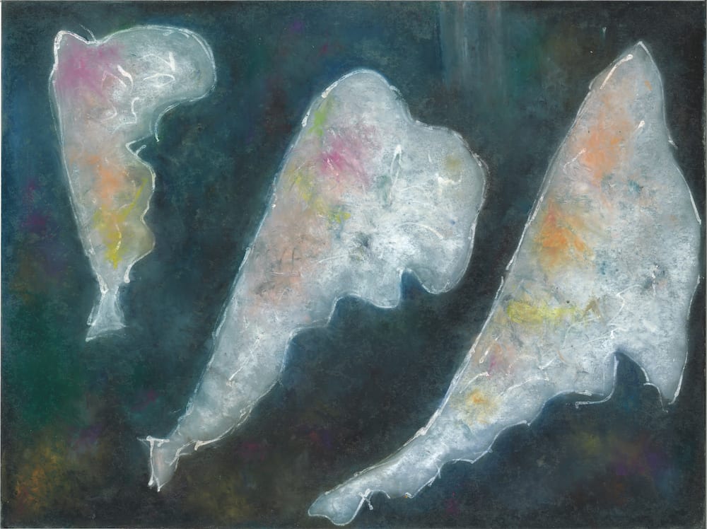 Space Whales - Group of Three by K Johnson 