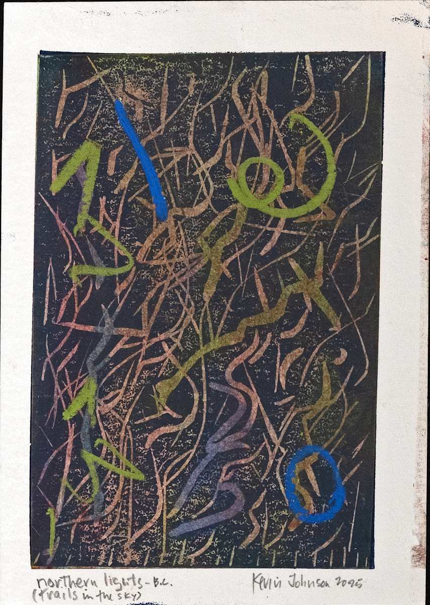 northern lights - BC (trails in the sky) by Kevin Johnson 