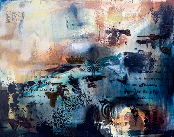 A Step Forward by Linda McClure  Image: A Step Forward Abstract Painting By Linda McClure