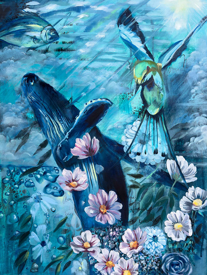 Elemental Abundance by Linda McClure  Image: Elemental Abundance painting by Linda McClure