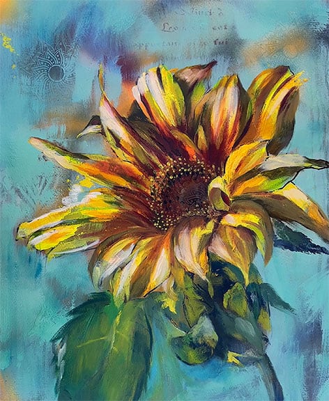 Finding Spring by Linda McClure  Image: Finding Spring painting by linda mcclure