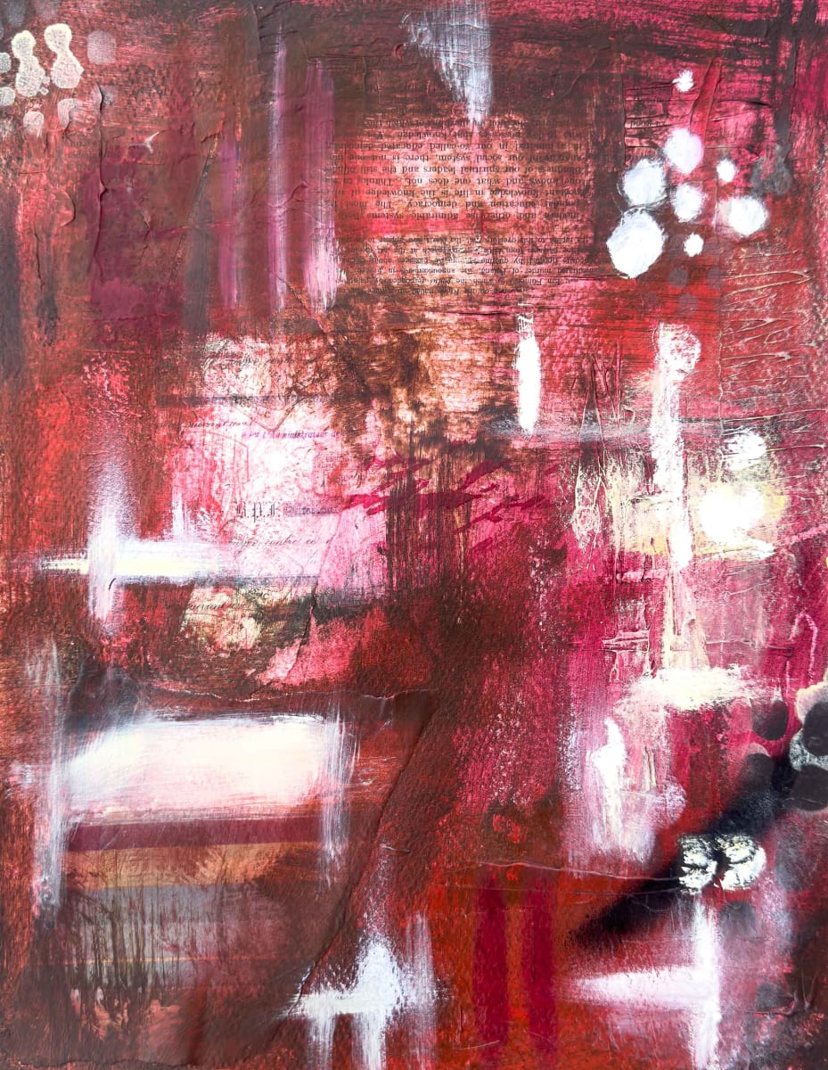 Ruby Quest by Linda McClure  Image: Ruby Quest, Abstract Painting by Linda McClure