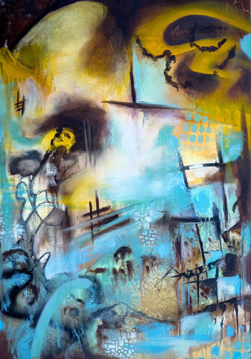 Dive into Identity by Linda McClure  Image: Dive into Identity, Painting by Linda McClure