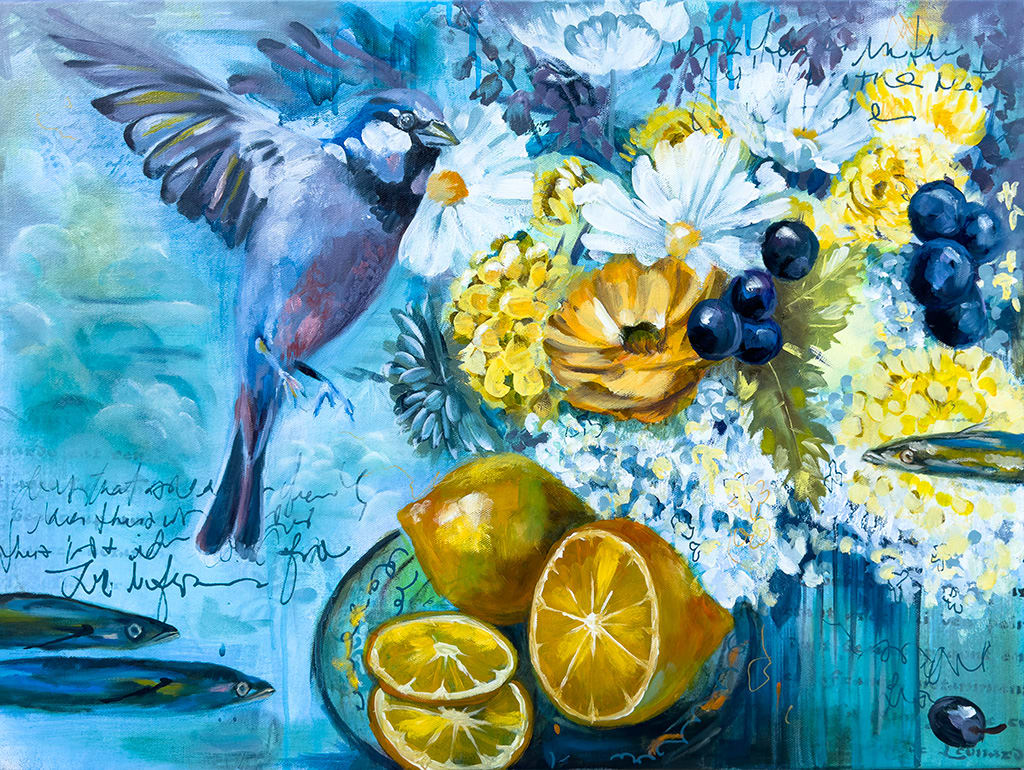 Restless Abundance by Linda McClure  Image: Restless Abundance Oil Painting by Linda McClure