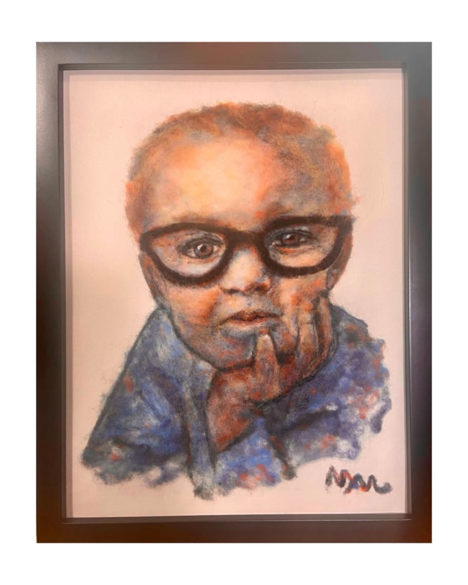 Little Boy with Glasses by Michelle Moats 
