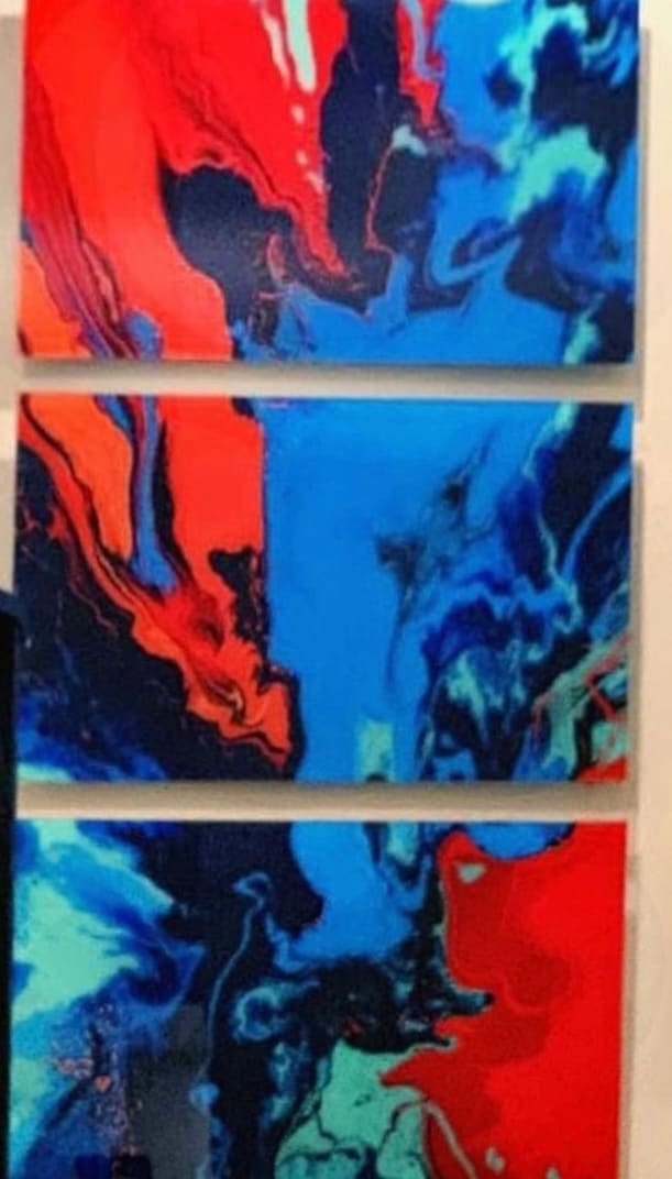 Sotto la Terra Triptych Reflections by Hope Harrison 