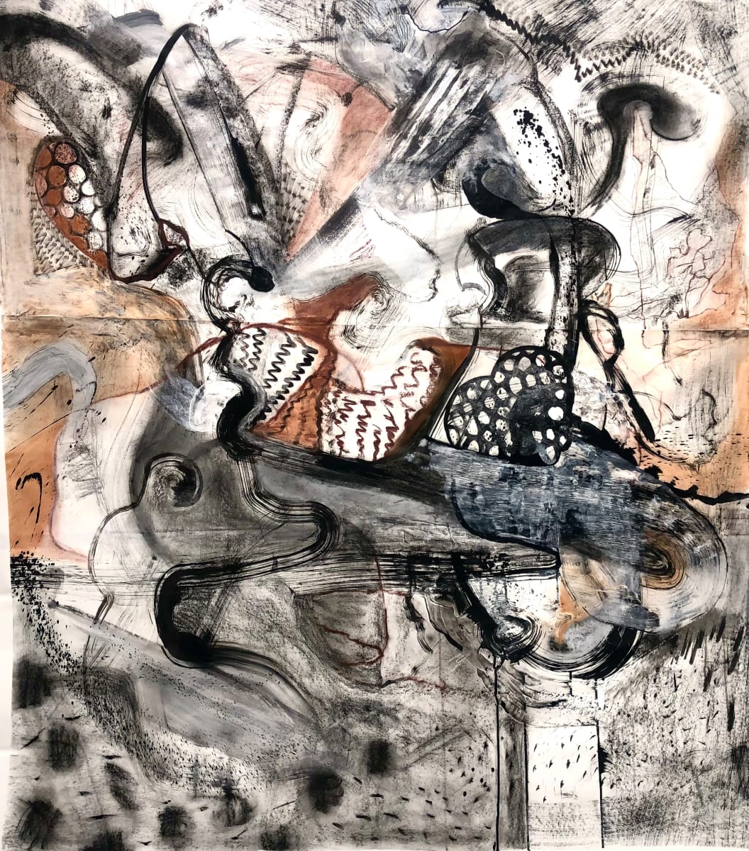 Fine Balance Series, #1 by Marie Faulkner  Image: Original Painting on Fabriano paper 
