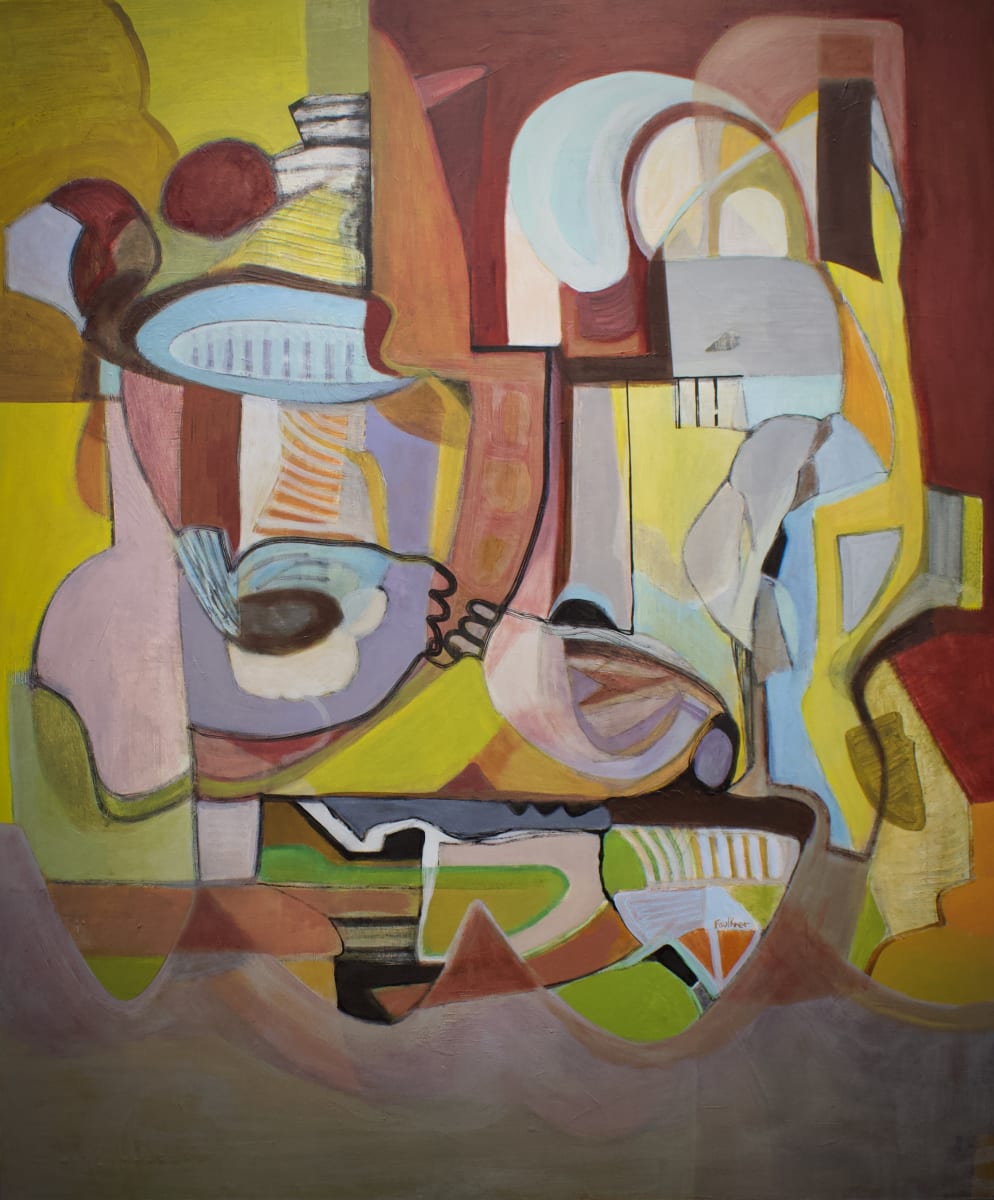 Uncharted Territory Series, "New Connections" by Marie Faulkner  Image: Original painting , "Connections"