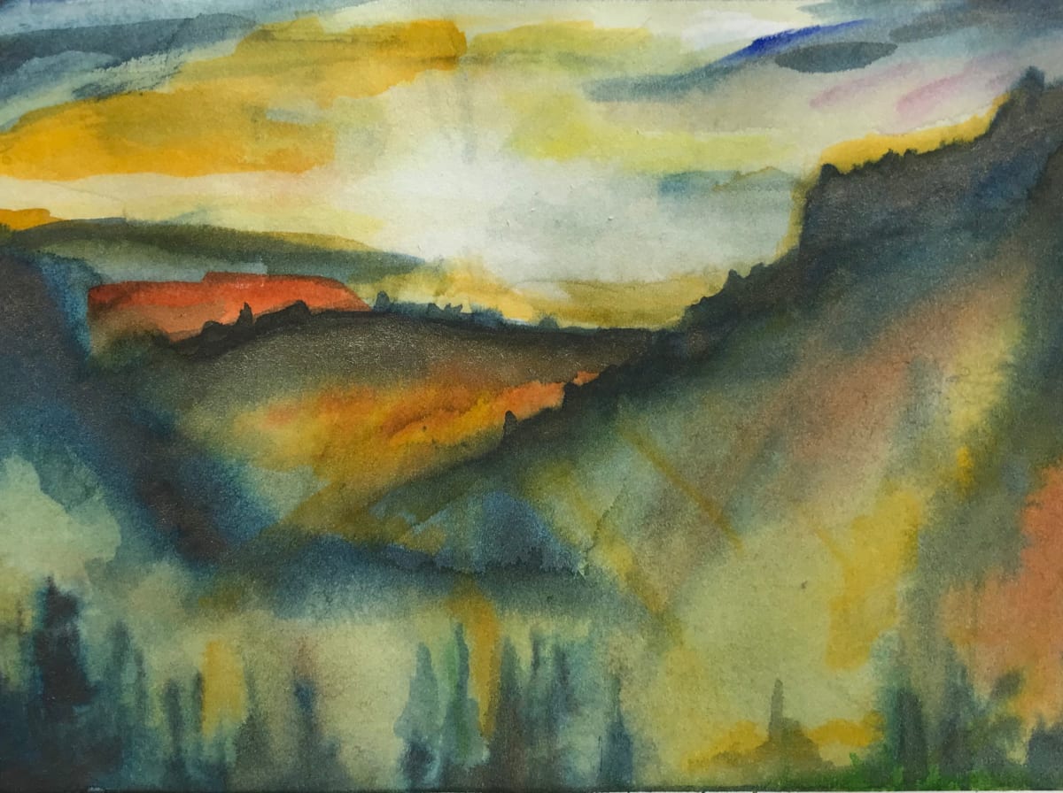 Journey by Suzy Johnson  Image: 5x7 Watercolor on 250 GSM paper