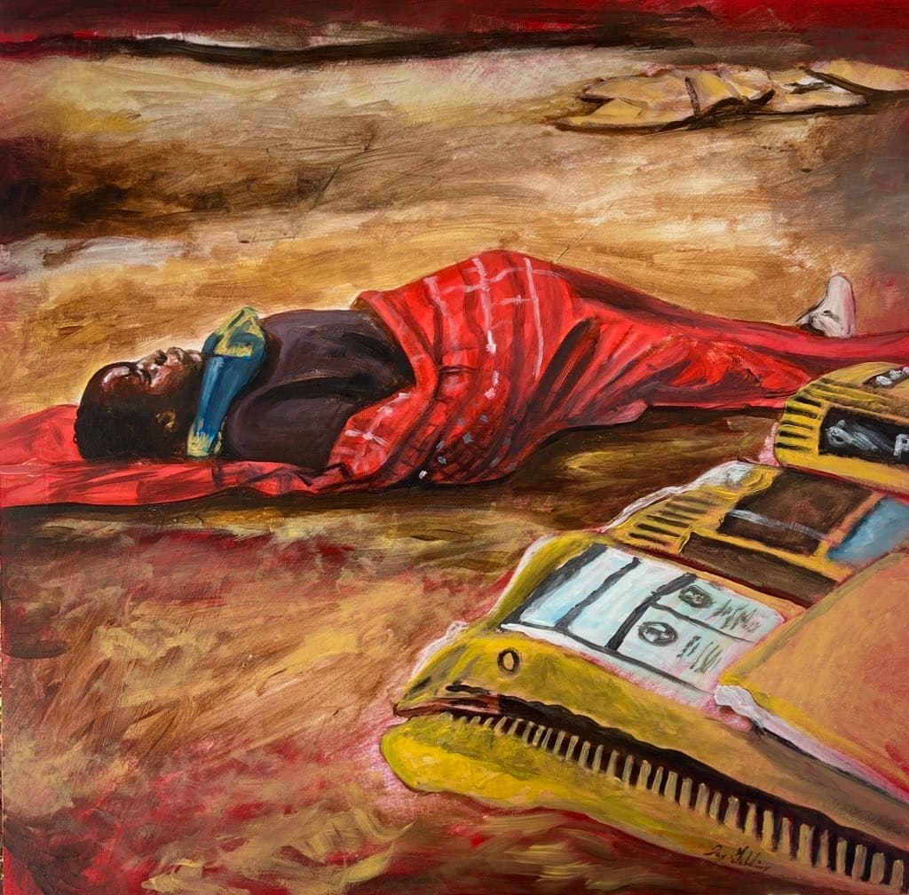 Asleep at the Garden by Jay Golding 