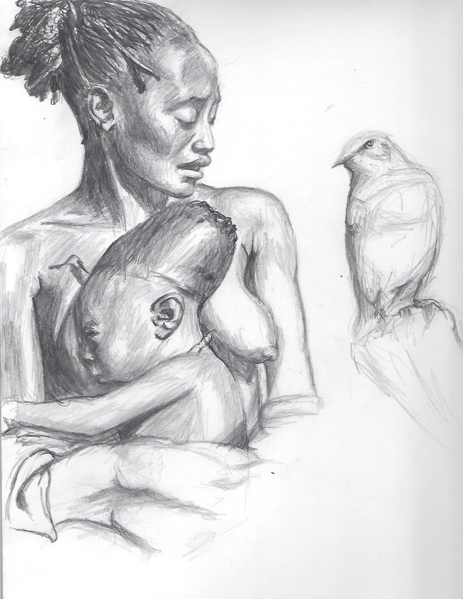 Mangbetu Woman and Baby Study 