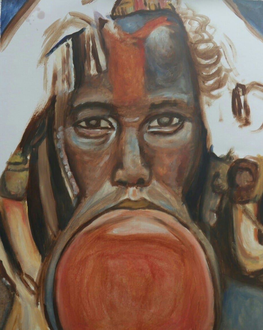 Mursi Woman Study 