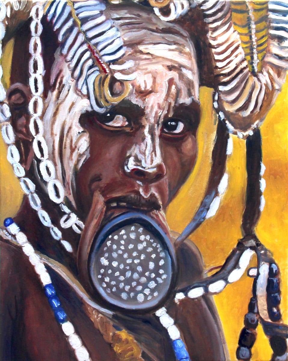 Mursi Woman with Lip Plate by Jay Golding 