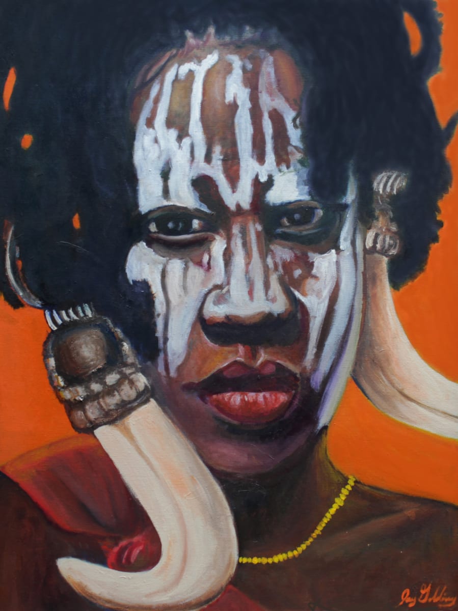Woman with Tusks by Jay Golding 