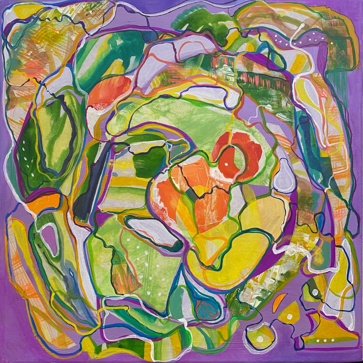 Forward Flow Purple by Rosaria Bazan-Pepe 