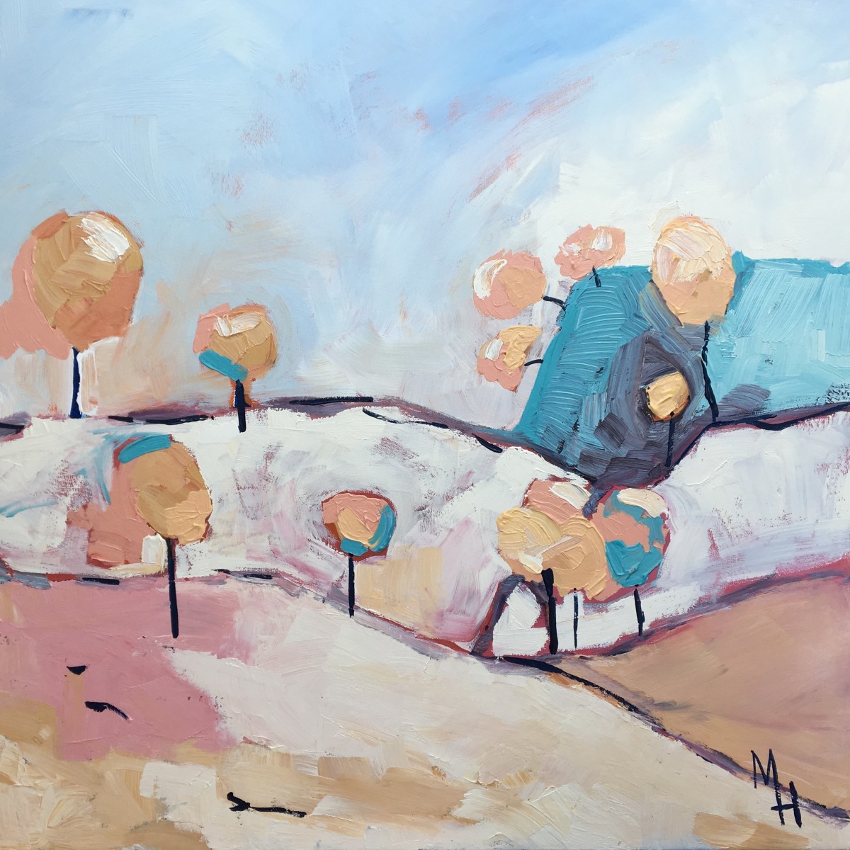 Lollipop trees by Meredith Howse Art 