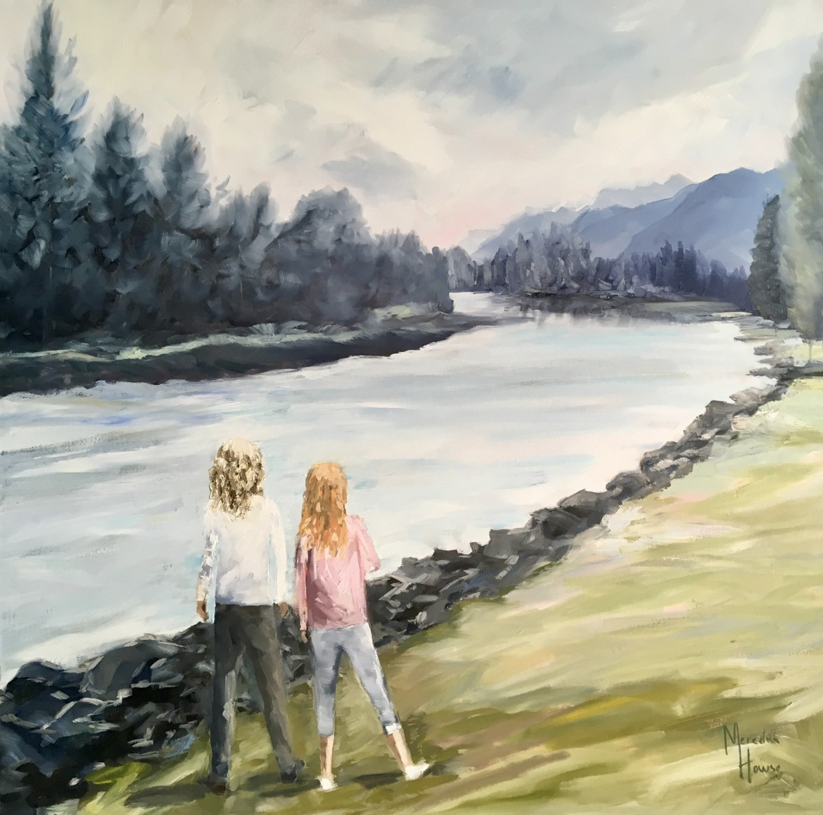 Home on the Elk River by Meredith Howse Art 