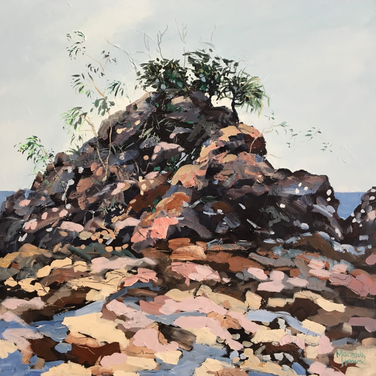 Byron Bay Rocks by Meredith Howse Art 