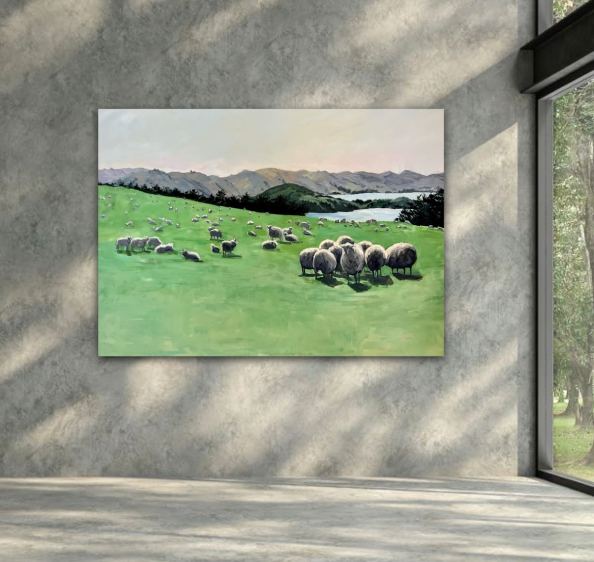 Ewes with a View by Meredith Howse Art 