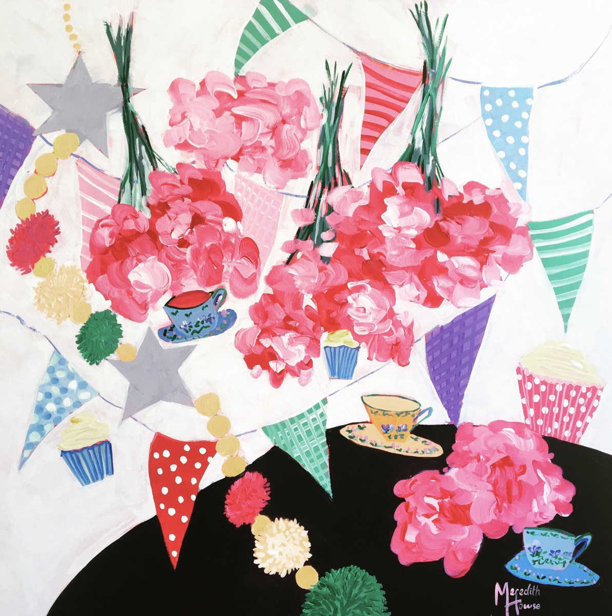 Where the Wild Roses grow. by Meredith Howse Art 