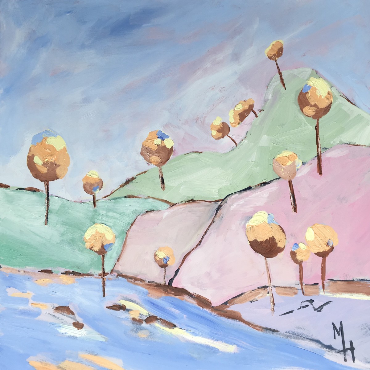 Lollipop River by Meredith Howse Art 