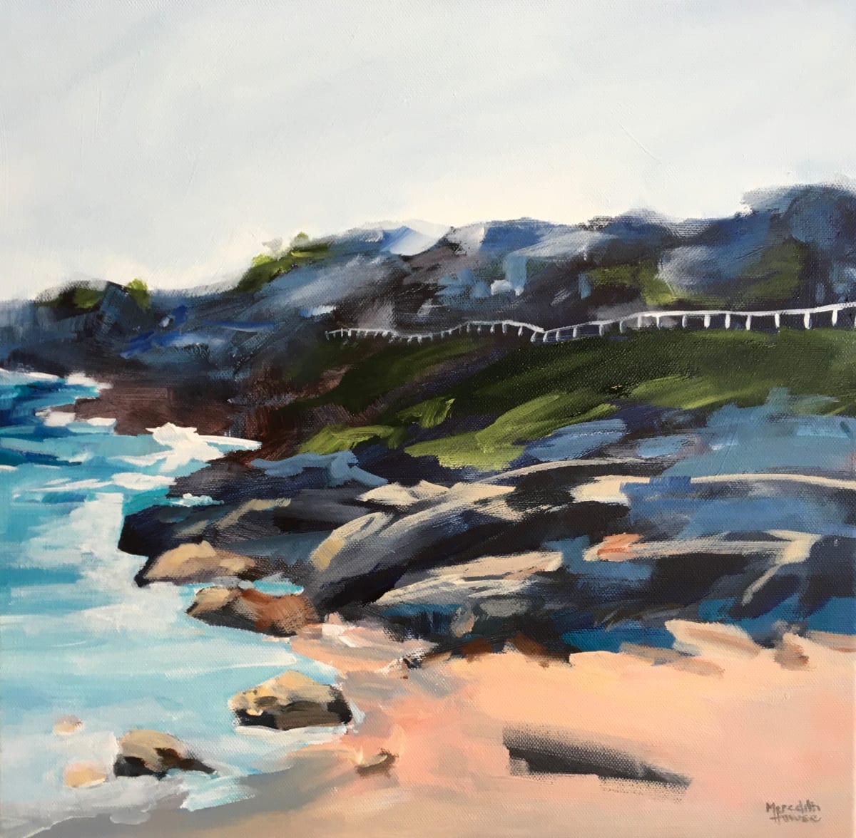 The Tamarama Fence by Meredith Howse Art 