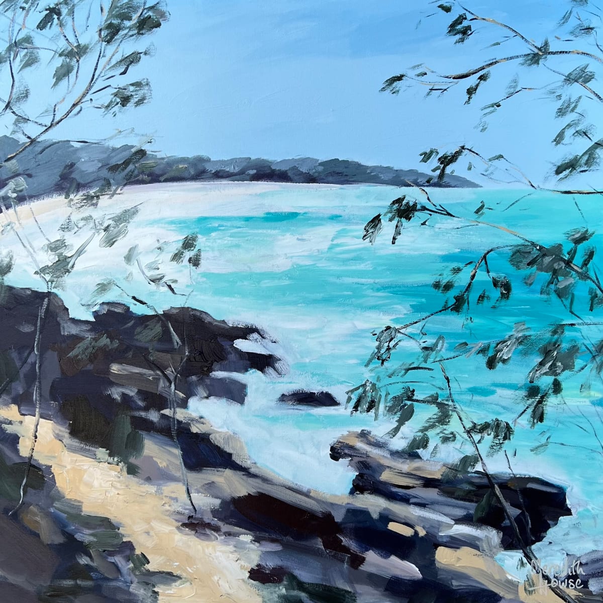 Alexandria Bay Noosa by Meredith Howse Art 
