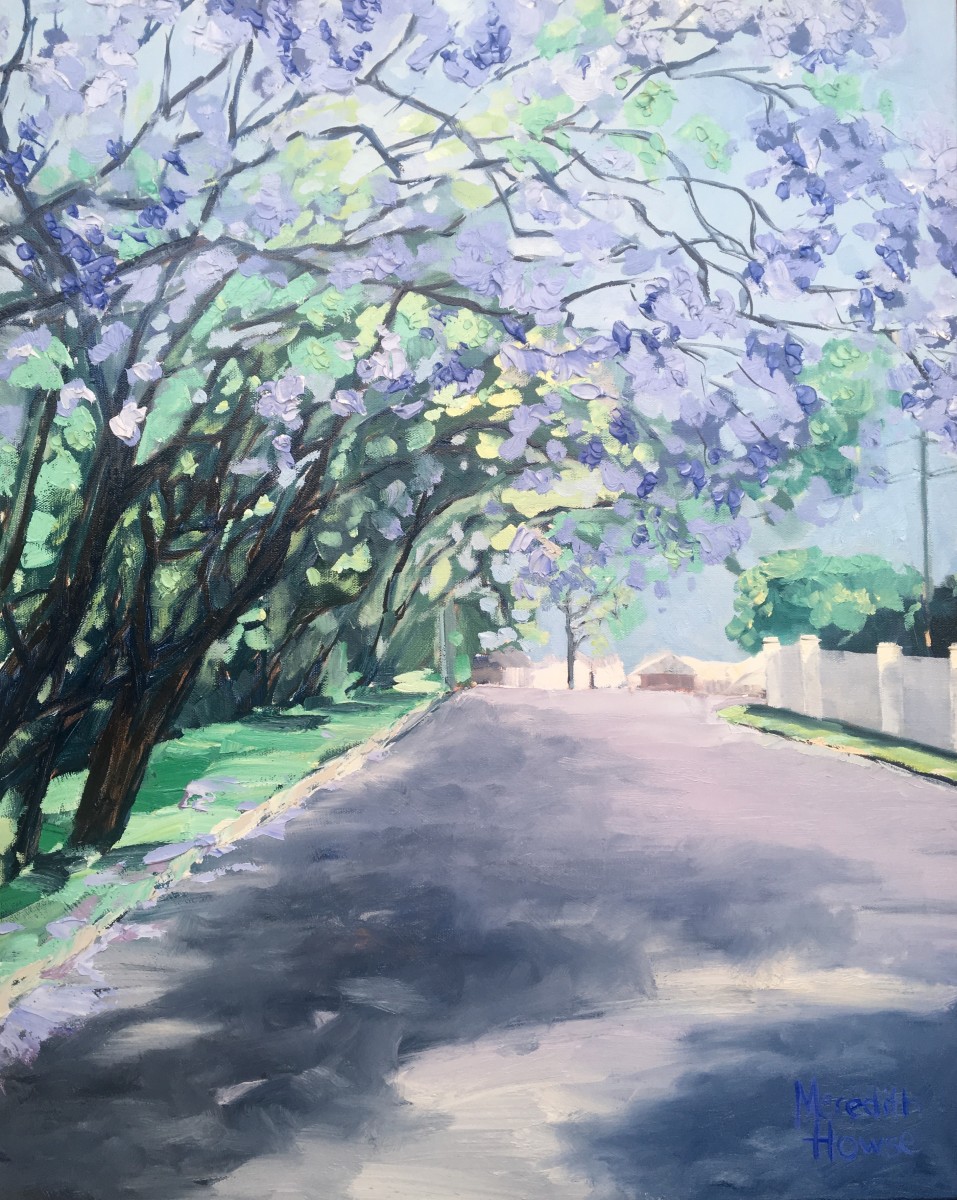 Jacarandas - ‘Saturday at Grant’ by Meredith Howse Art 