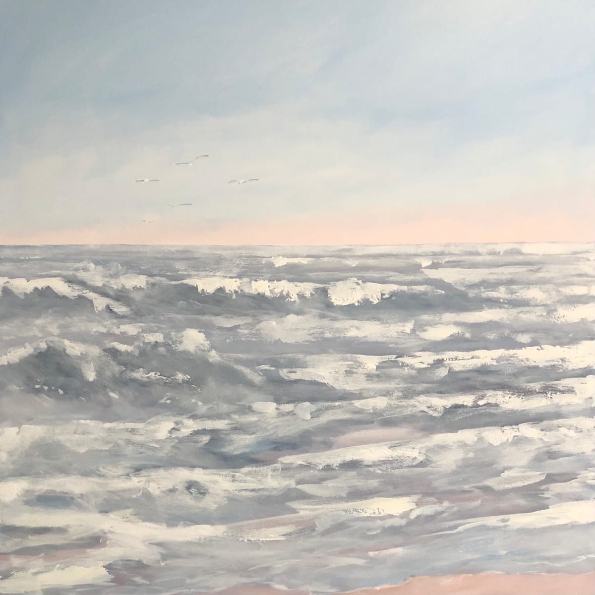 Commission - Great White Ocean 2 by Meredith Howse Art 