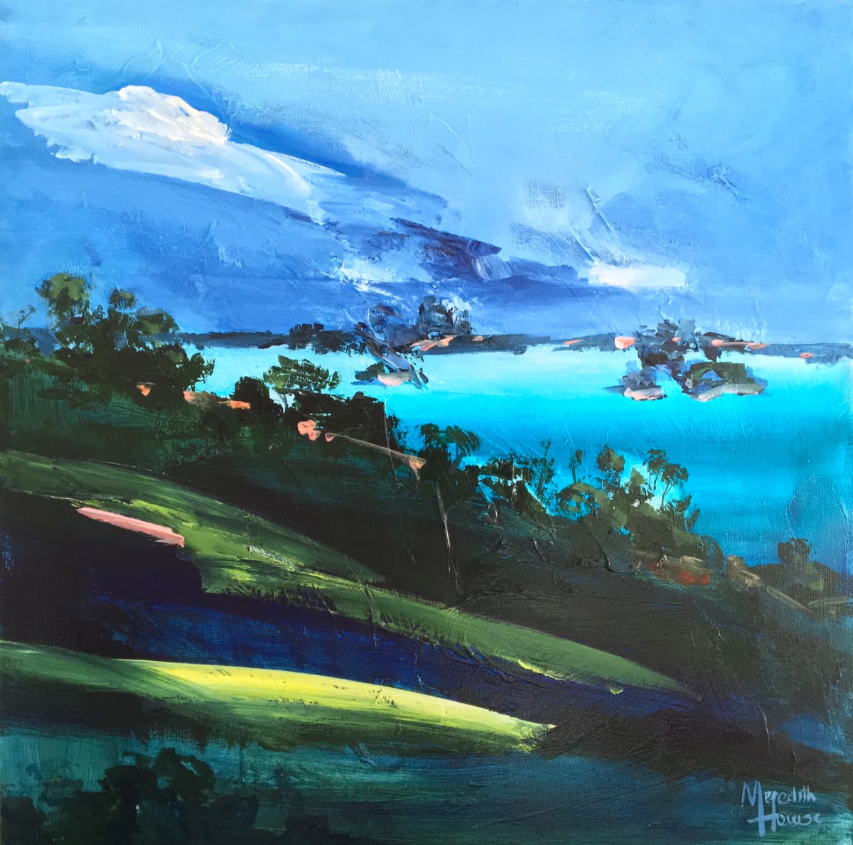 Turquoise Islands by Meredith Howse Art 