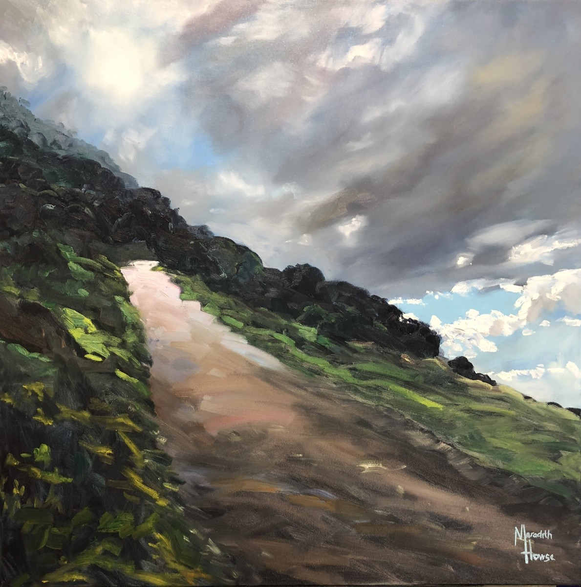 Light at end of the Path by Meredith Howse Art 