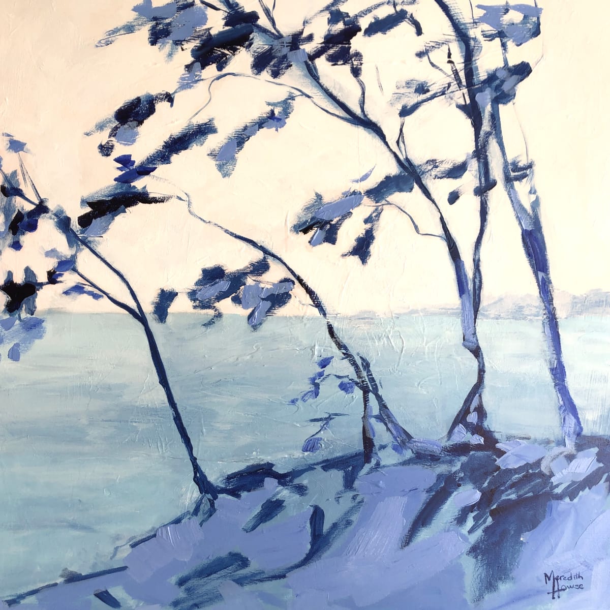 Stradbroke in Blue by Meredith Howse Art 