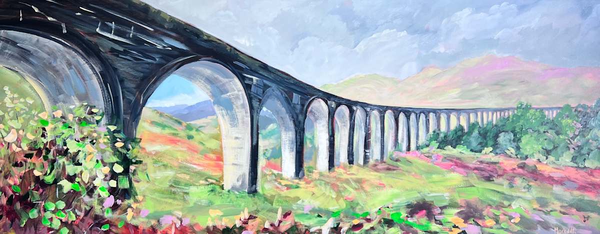 Glenfinnan Viaduct by Meredith Howse Art 
