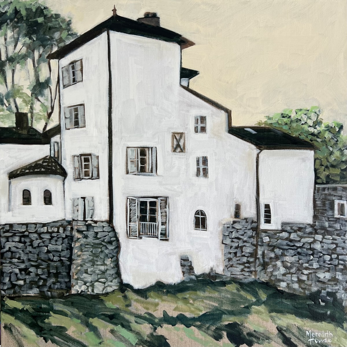 Ile Barbe, Lyon by Meredith Howse Art, Image 1.