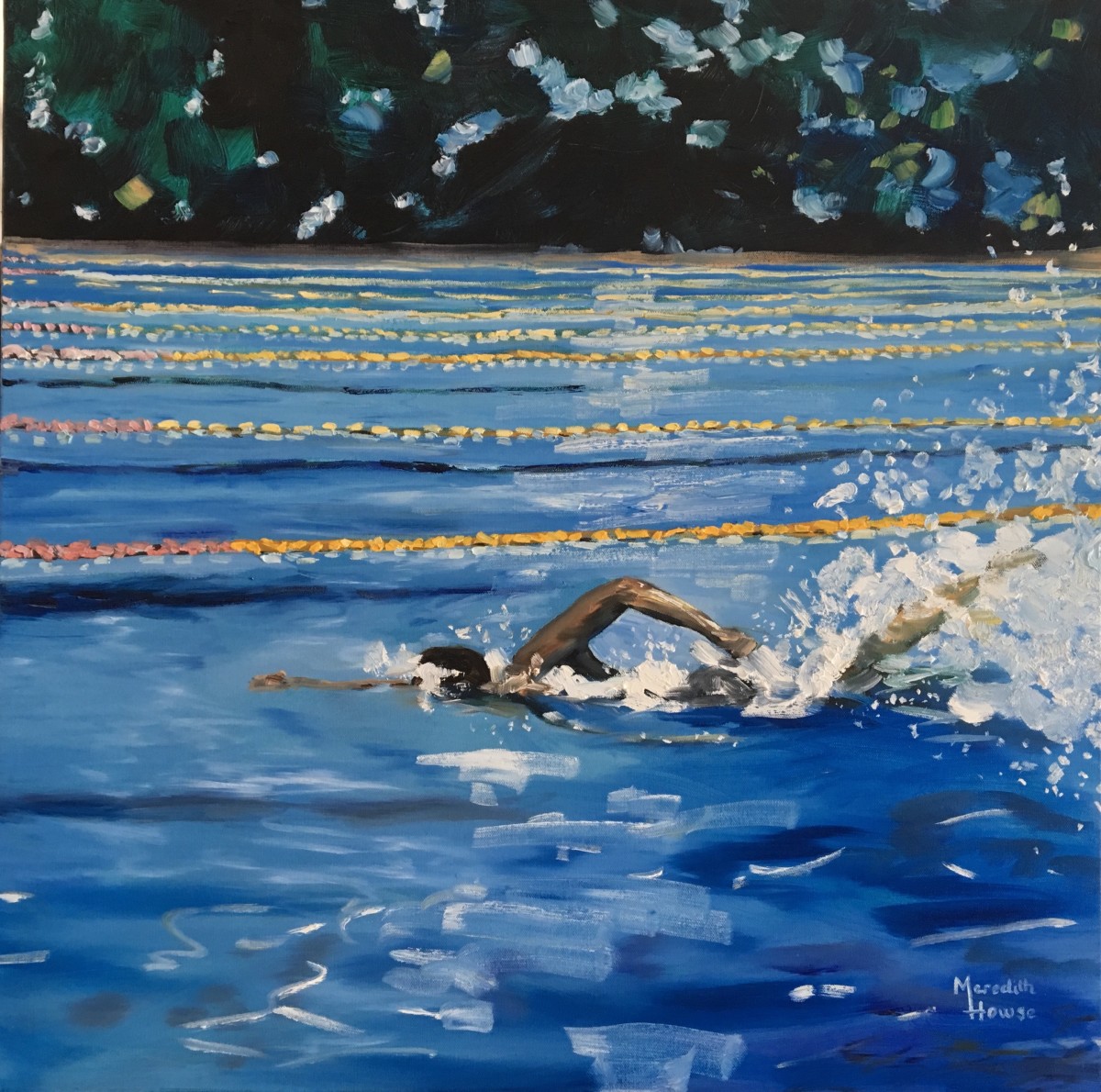 Swimming - 'Australian Crawl' by Meredith Howse Art 