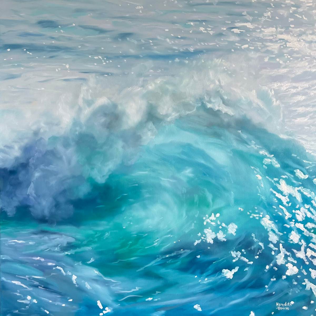 Shimmering Surf (Print) by Meredith Howse Art, Image 1.