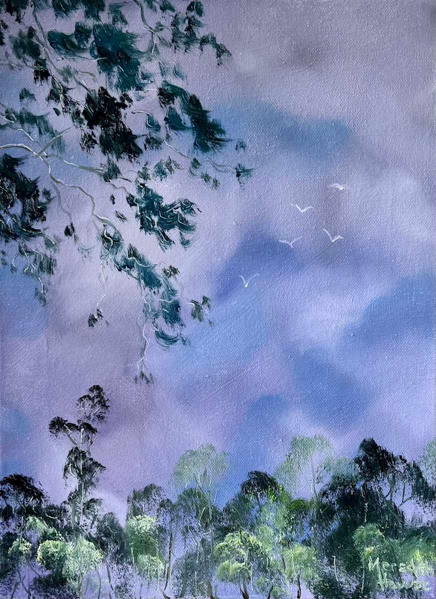 Illumination Twilight Trees by Meredith Howse Art, Image 1.