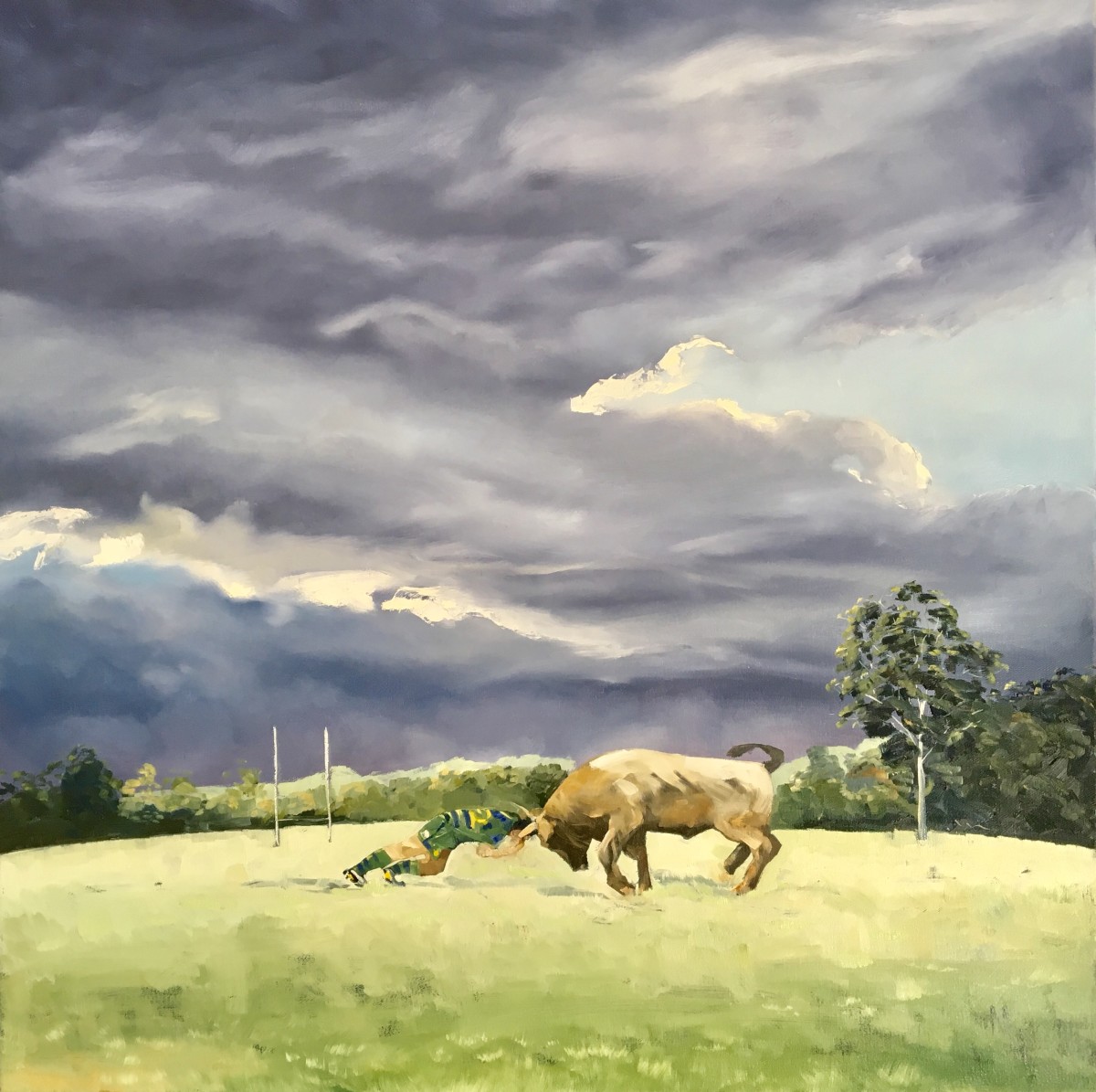 Man verses Beast by Meredith Howse Art 