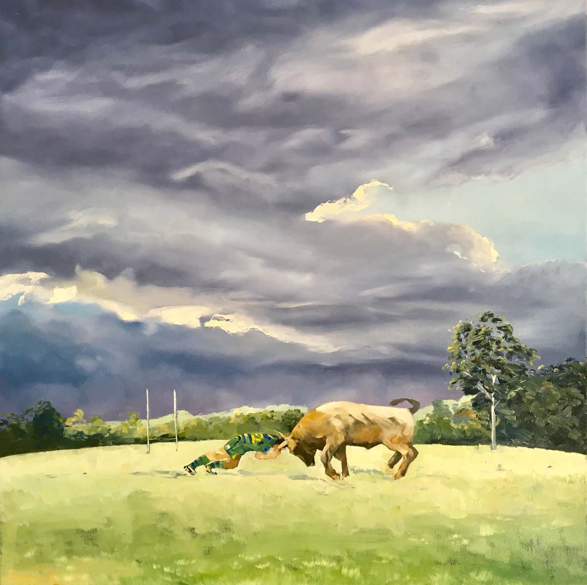 Man verses Beast by Meredith Howse Art, Image 1.