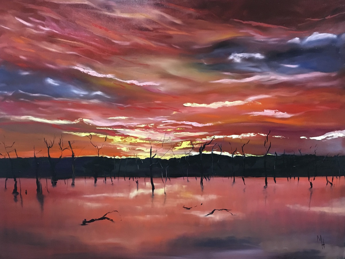 Sunset at St George 2 by Meredith Howse Art 