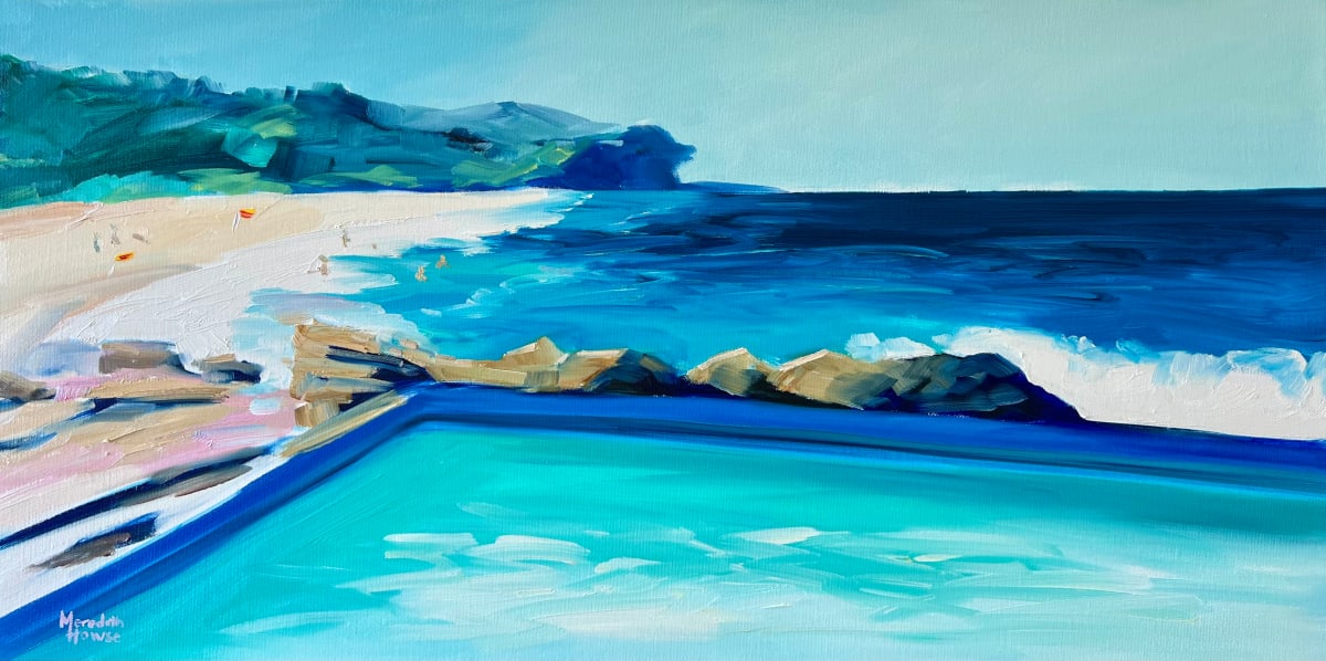 Whale Beach Ocean Pool by Meredith Howse Art 