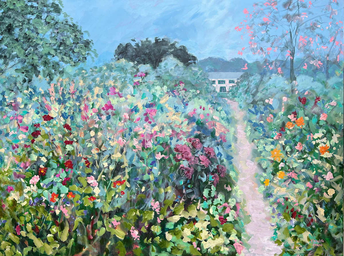 Giverny Flower Path by Meredith Howse Art, Image 1.