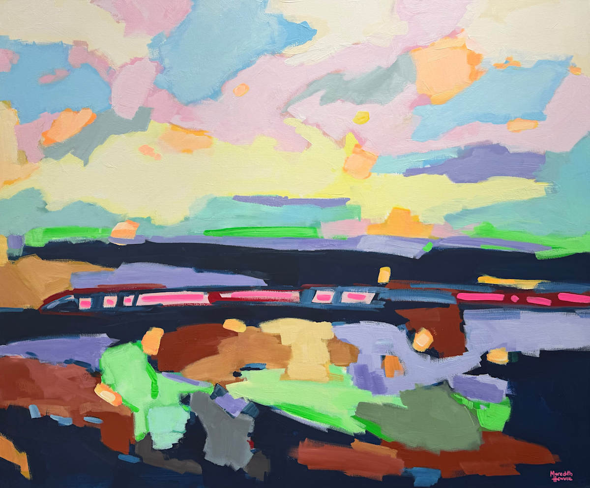 Bullet Train Haste by Meredith Howse Art, Image 1.