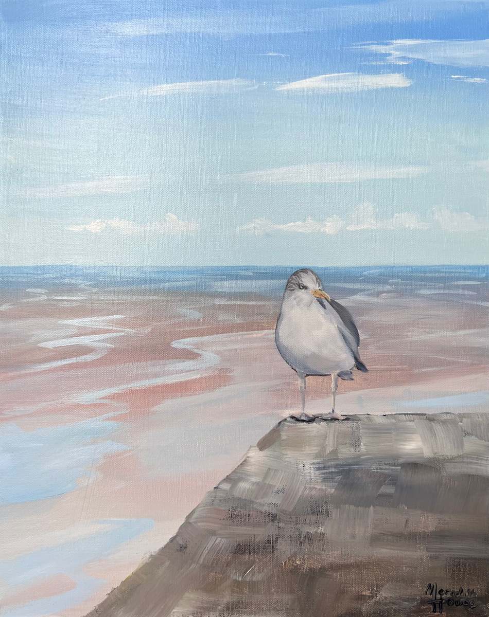Blue Birds Eye View by Meredith Howse Art, Image 2.