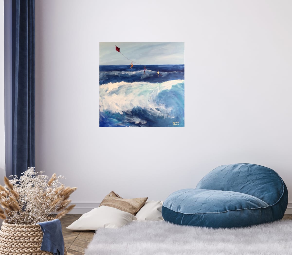 Kite Surfing by Meredith Howse Art, Image 1.