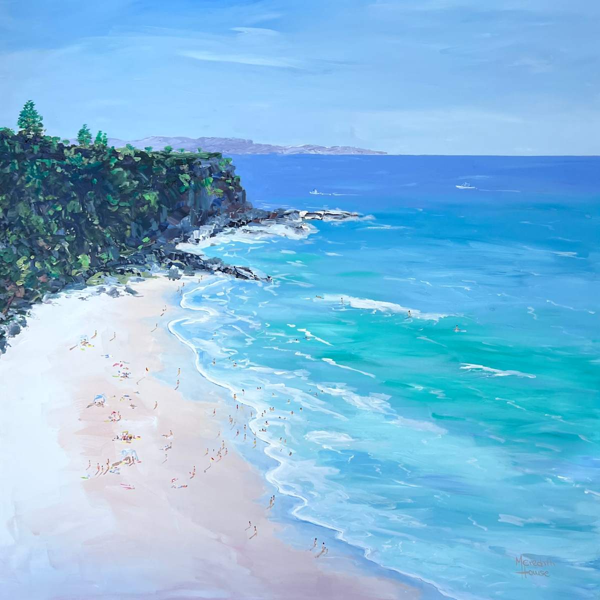 At the Beach by Meredith Howse Art 